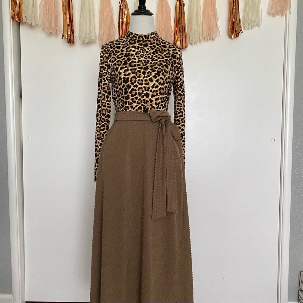 Leopard maxi dress